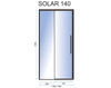 Drzwi Prysznicowe Solar Black Mat Przesuwne 
