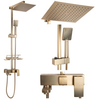 Zestaw Prysznicowy Natryskowy  JACK Złoty Szczotkowany