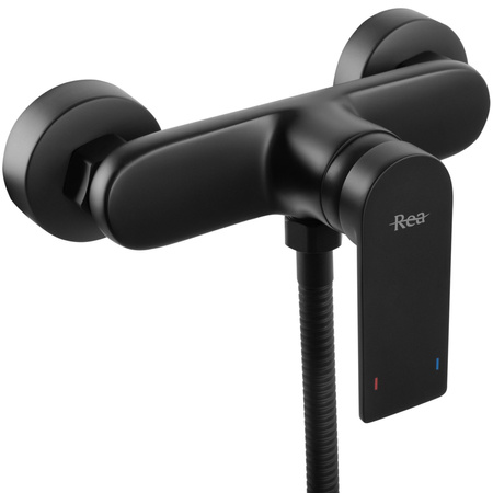 Bateria Prysznicowa Ścienna Verso Czarna