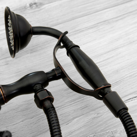 Bateria Wannowa Retro Czarna Postarzana