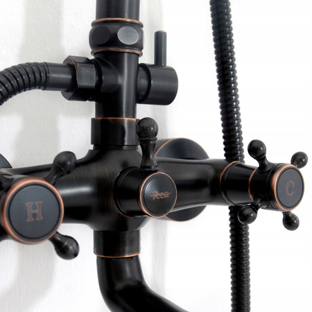 Zestaw Prysznicowy Retro Old Black