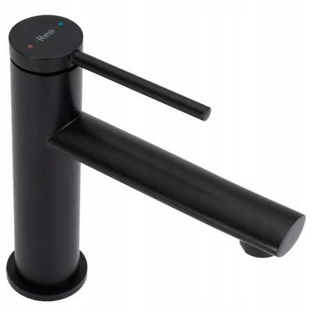 Bateria Umywalkowa Oval Czarna Niska