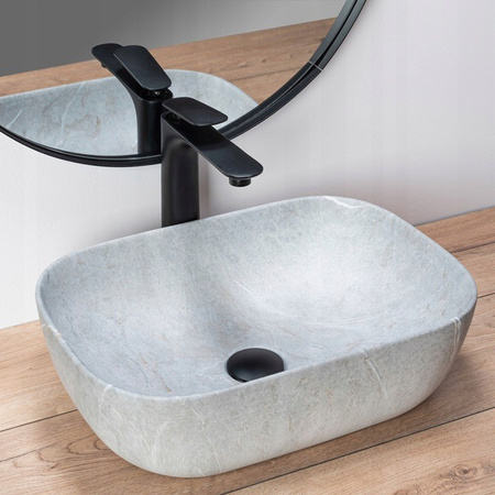 Umywalka Nablatowa Livia Grey Mat