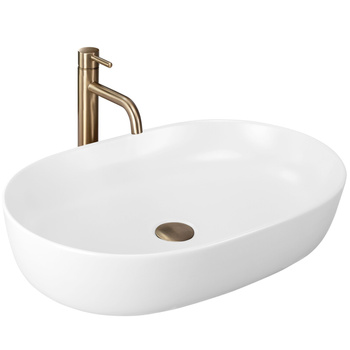 Umywalka Nablatowa Cleo 61 White Mat