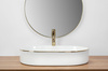 Umywalka Nablatowa Nadia 61 White Gold Edge