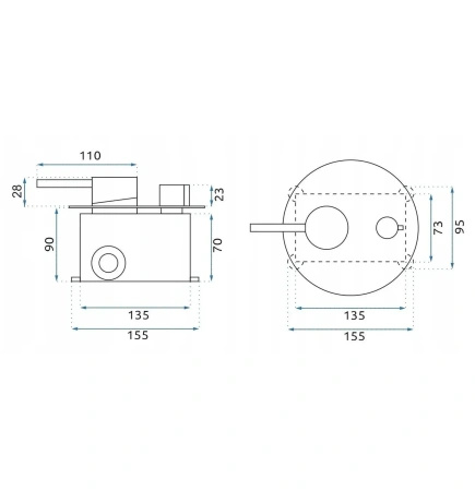 Zestaw Natryskowy Podtynkowy Argon Miedź Szczotkowana + BOX
