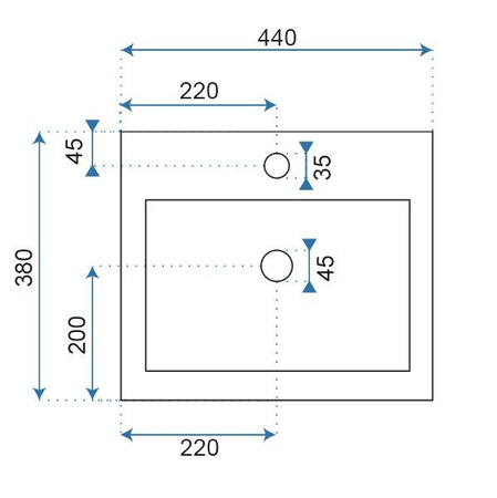 Umywalka Wolnostojąca Ceramiczna Daria
