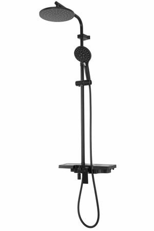 Zestaw Prysznicowy Natryskowy z Półką Santos Black