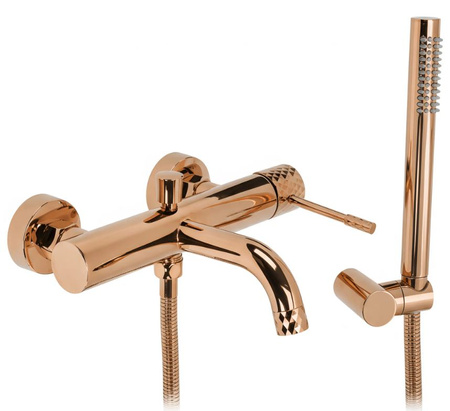 Bateria Wannowa Ścienna Lungo Diamond Miedź