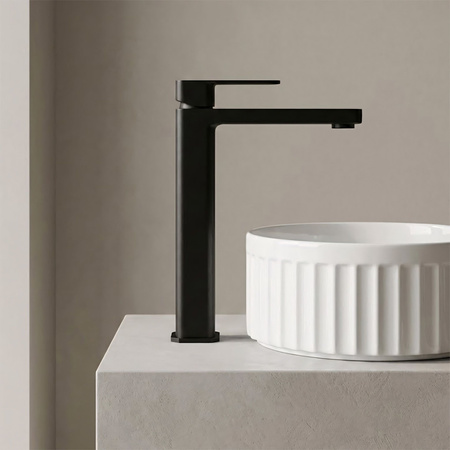 Bateria Umywalkowa Arlo Czarna Wysoka