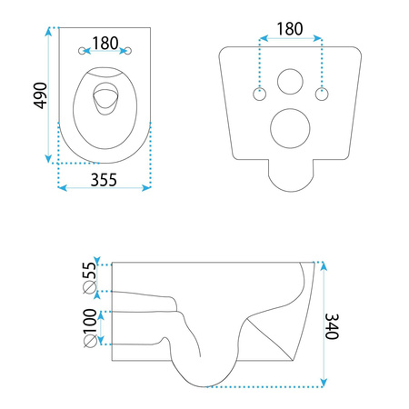 Misa WC Podwieszna Gustavo Rimless