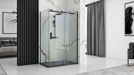 Brodzik Prysznicowy Kamienny Stone Black 90x120 cm