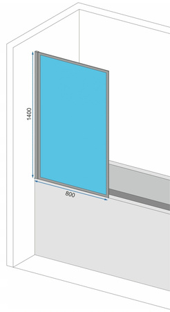 Parawan Nawannowy Elegant Gold 80cm Złoty Szczotkowany