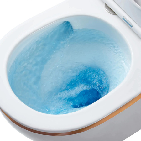 Misa WC Podwieszana Carlo Mini Tornado White Gold Edge