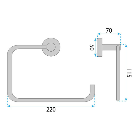Wieszak 5610 Leo Chrome