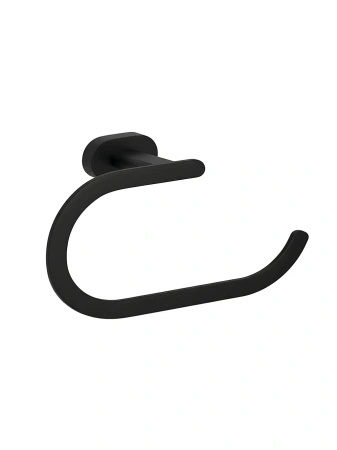 Wieszak Łazienkowy Ścienny Ring Til Czarny Mat