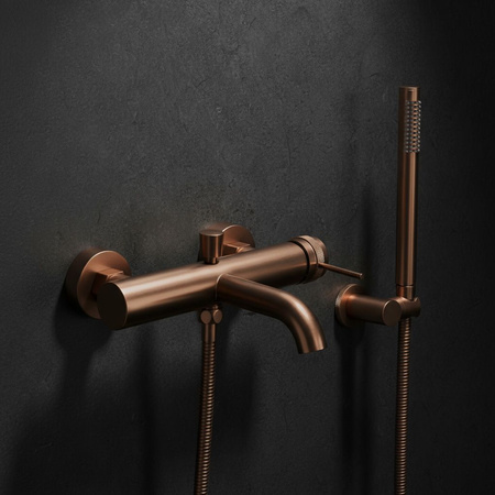 Bateria Wannowa Lungo Grip Miedź Szczotkowana