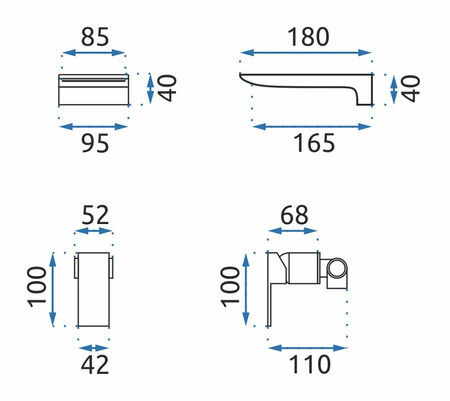 Bateria Podtynkowa Mason Czarna