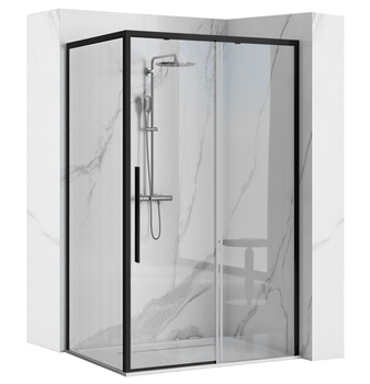 Czarna Kabina Prysznicowa Solar Black 80x100