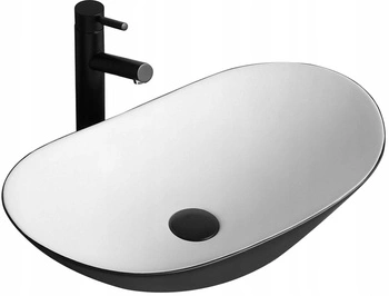 Umywalka Nablatowa Royal White Black