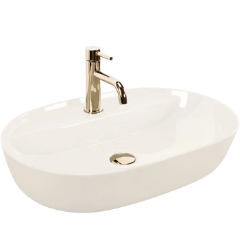 Umywalka Nablatowa Aura 61 Ecru Shiny