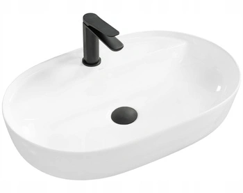 Umywalka Nablatowa Aura 61 White