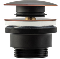 Korek Umywalkowy Uniwersalny Klik-Klak Czarny Postarzany