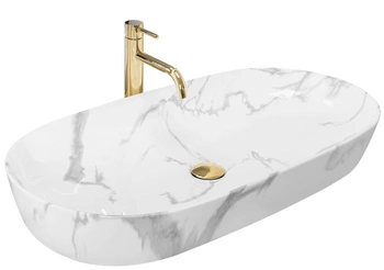 Umywalka Nablatowa Cleo 81 Shiny Marmo