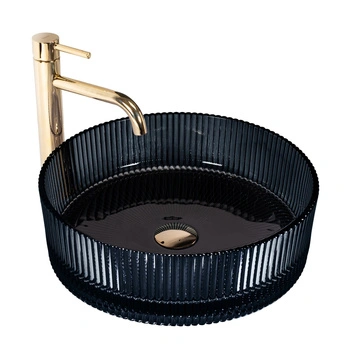 Umywalka Nablatowa Szklana Ingrid Black