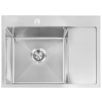 Zlewozmywak Kuchenny Finn Nikiel Szczotkowany + Syfon