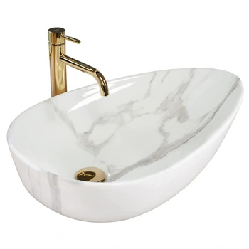 Umywalka Nablatowa Greta 65 Bianco Shiny