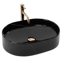Umywalka Nablatowa Nadia 50 Stone Black