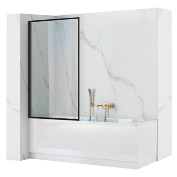 Parawan Nawannowy Czarny 80 cm LAGOS