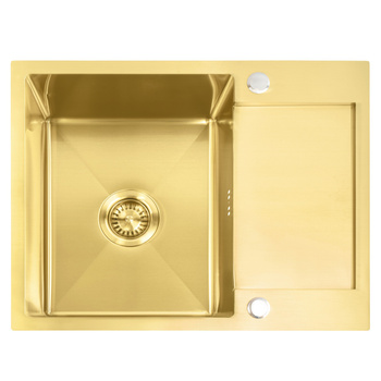 Zlewozmywak Kuchenny Paul  Szczotkowany + Syfon