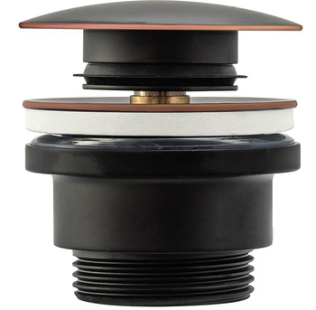 Korek Umywalkowy Uniwersalny Klik-Klak Czarny Postarzany