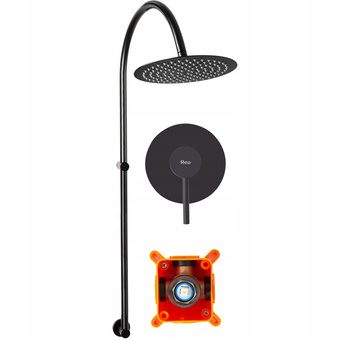 Czarny Zestaw Natryskowy Lugano Black