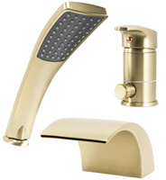 Bateria Wannowa Riven Złota Szczotkowana