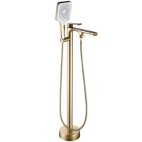 Bateria Wannowa Podłogowa Hass Złota Szczotkowana