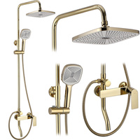 Zestaw Natryskowy Rea Storm Złoty