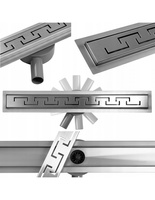 Odpływ Liniowy Calani 80 cm Grecos 360 Chrom