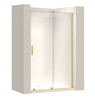 Drzwi Prysznicowe Przesuwne Montana Złoto Szczotkowane