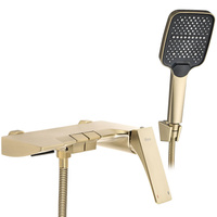 Bateria Wannowa Ścienna Joe Złota Szczotkowana