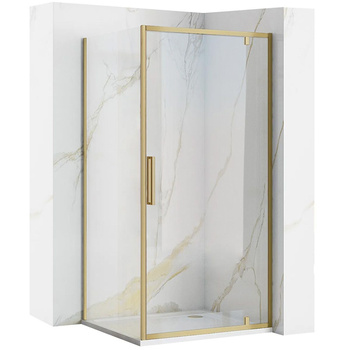 Kabina Prysznicowa Rapid Swing Złota Szczotkowana