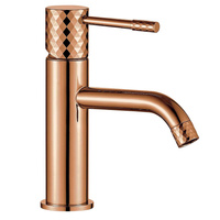 Bateria Umywalkowa Lungo Diamond Miedź Niska