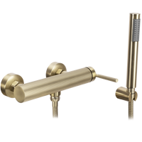 Bateria Prysznicowa Ścienna Rea Argon Złota Szczotkowana