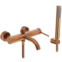 Bateria Wannowa Ścienna Spot Miedź Szczotkowana