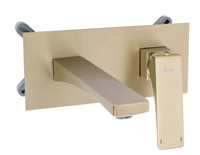 Bateria Umywalkowa Podtynkowa Joe Złota Szczotkowana