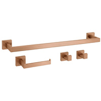 Komplet Wieszaków Łazienkowych Rio Miedź Szczotkowana