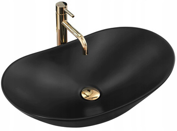 Umywalka Nablatowa Royal Black Mat