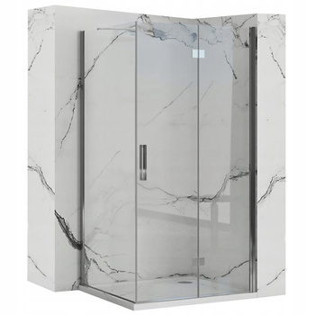 Kabina Prysznicowa Składana Molier Chrom Ze Ścianką Stałą